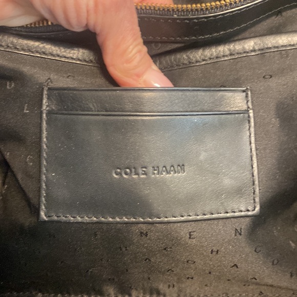 Cole Haan women’s large black leather tote NWT - Picture 6 of 14